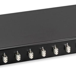 Cassetto Ottico 19'' con 12 bussole LC Duplex Multimodale OM2 Nero