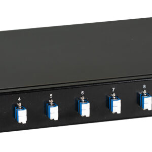 Cassetto Ottico 19'' con 12 bussole LC Duplex Monomodale OS2 Nero