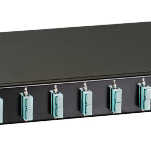 Cassetto Ottico 19'' con 12 bussole SC Duplex Multimodale OM3 Nero