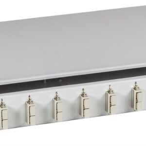 Cassetto Ottico 19'' con 24 bussole SC Duplex Monomodale Grigio