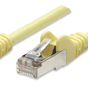 Cavo di rete Patch in Rame Schermato Cat. 5e Giallo FTP 1 mt
