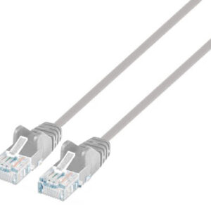 Cavo patch di rete Cat6 UTP Slim  0,5 m grigio