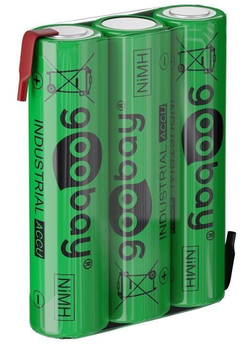 Batterie Ricaricabili NiMH 3xAAA HR3 800 mAh 3.6V a Saldare