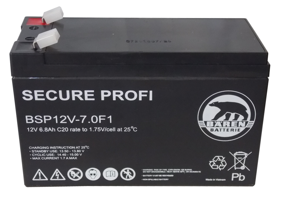 Batteria Piombo-Acido per UPS 12V 6,8 Ah, BSP12V-7.0F1