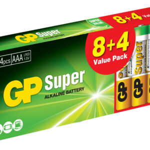 Confezione 12 Batterie GP Super Alcaline Ministilo AAA 24A8/LR03