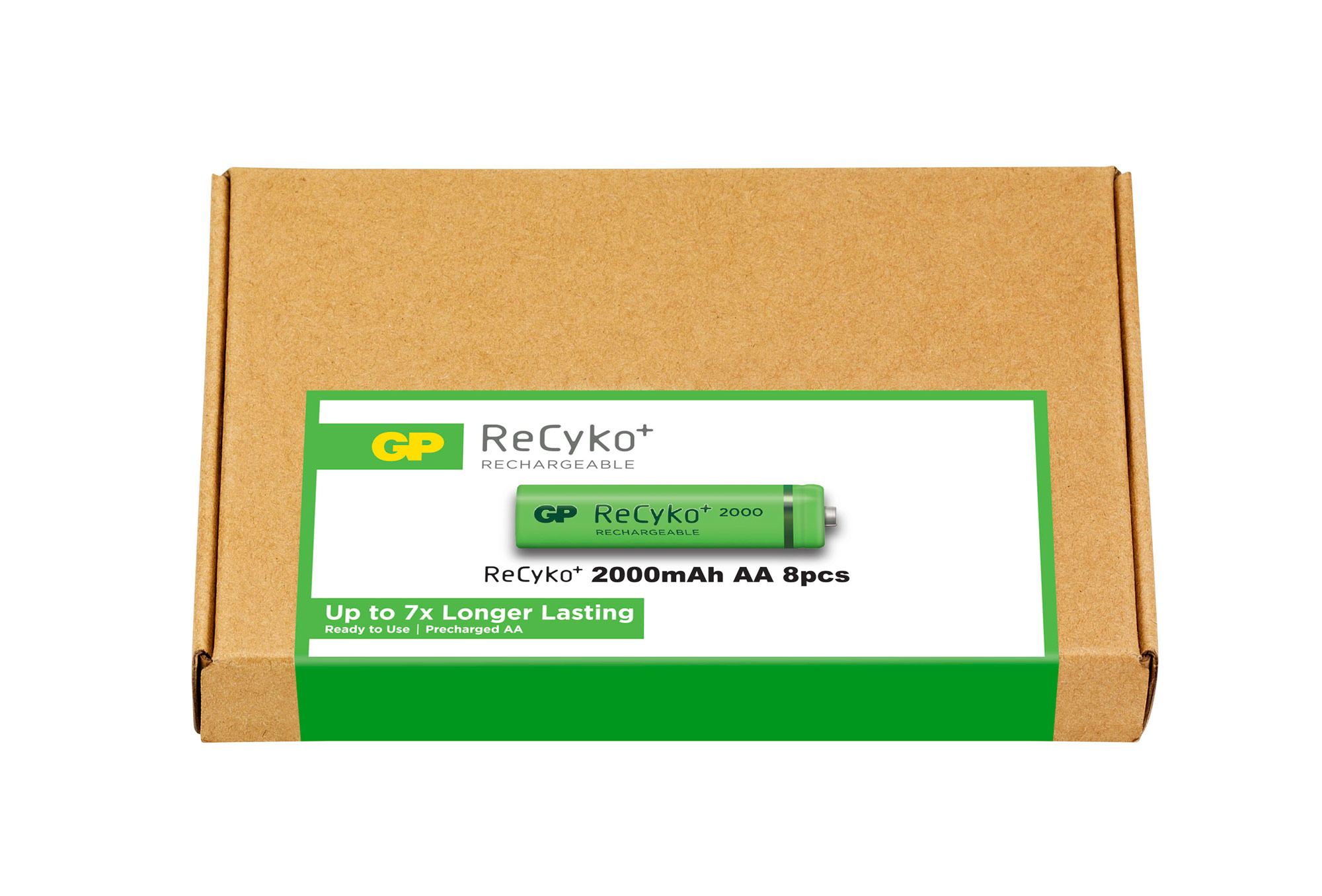 Confezione risparmio 8 Batterie Ricaricabili AA Stilo 2000mAh GP ReCyko+