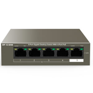 Switch 5 Porte Gigabit Desktop con 4 porte PoE+