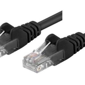 Cavo di rete Patch CCA Cat. 5e Nero UTP 0,25 mt