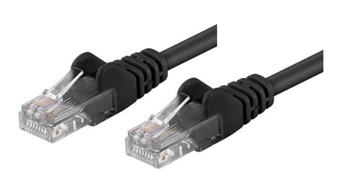 Cavo di rete Patch CCA Cat. 5e Nero UTP 2 mt