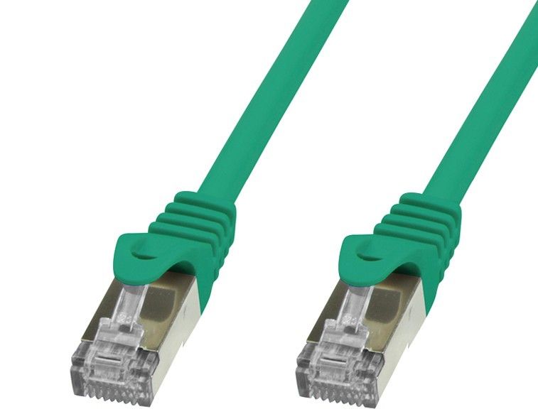 Cavo di rete Patch in rame Cat.6 Verde SFTP LSZH 1m