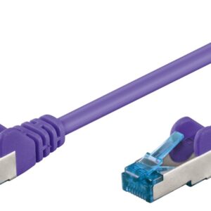 Cavo di rete Patch in rame Cat. 6A Viola SFTP LSZH 0,5m