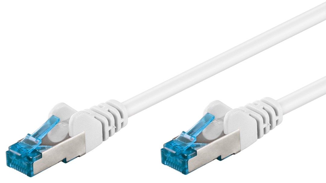 Cavo di rete Patch in rame Cat. 6A Bianco SFTP LSZH 3m