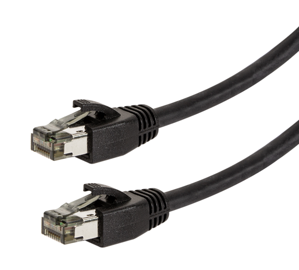 Cavo di Rete Patch in Rame Cat. 8.1 SFTP LSZH 5,0 m Nero