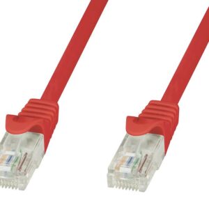 Cavo di Rete Patch in Rame Cat.6 Rosso UTP 3m