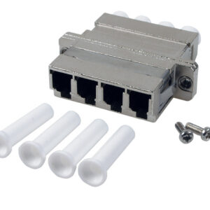 Adattatore Quadruplo LC/LC Metallico Monomodale