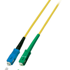 Cavo Fibra Ottica Monomodale OS2 SC-SC/APC 9/125 3m