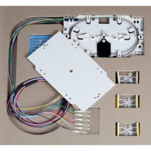 Cassetta di giunzione con 12 Pigtail LC multimodali OM2