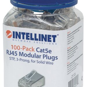 Confezione da 100 Plug Modulari RJ45 Cat.5e