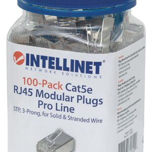 Confezione 100 plug Modulari Pro Line RJ45 Cat.5E