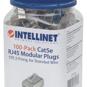 Confezione 100 plug Modulari RJ45 Cat.5E