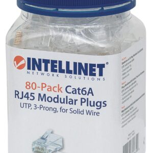Confezione da 80 Plug Modulari Cat.6A RJ45