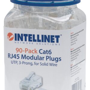 Confezione da 90 Plug Modulari Cat.6 RJ45