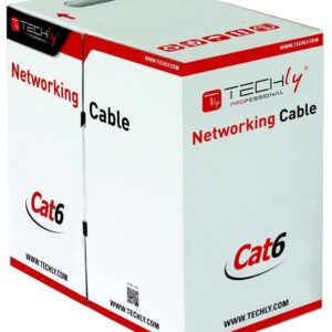 Matassa U/UTP Cavo Cat.6 CCA 305m Rigido Blu