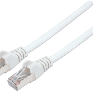 Cavo di rete Patch in Rame Schermato Cat. 5e Bianco FTP 5 mt