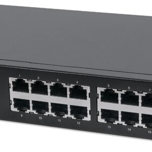 Switch Ethernet 16 Porte Gigabit da Rack 19''/Desktop Nero