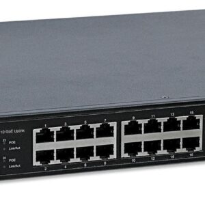 Switch Gigabit Ethernet 24 Porte PoE+ con 2 porte SFP+ 10GbE