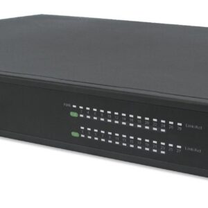 Switch AV Gigabit Ethernet PoE+ a 24 porte 2 SFP e 2 SFP/RJ45