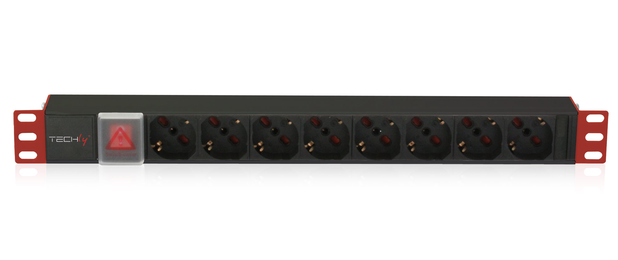 Multipresa 8 Posti da Rack 19'' Spina Italiana con Interruttore 1 U
