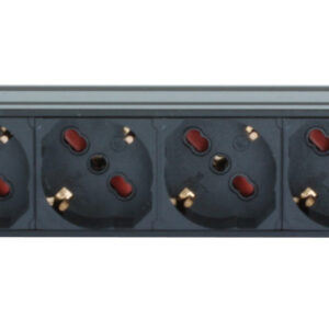 Multipresa 8 Posti da Rack 19'' Spina Italiana con Interruttore 1U Cavo 3m