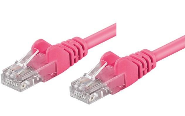 Cavo di rete Patch CCA Cat. 5e Rosa UTP 5 mt