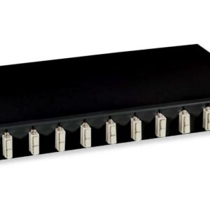 Cassetto Ottico 19'' con 12 bussole SC Duplex Multimodale OM2 Nero