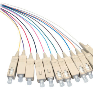 Set 12 Pigtail Fibra Ottica Multimodale OM3 SC 50/125 2 m