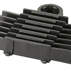 Supporto a Pettine per 6 Giunti in Fibra Ottica Nero