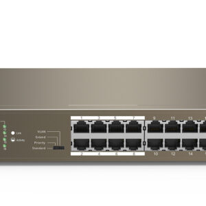 Switch 16 porte PoE 10/100Mbps + 1 porta gigabit e 1 slot SFP