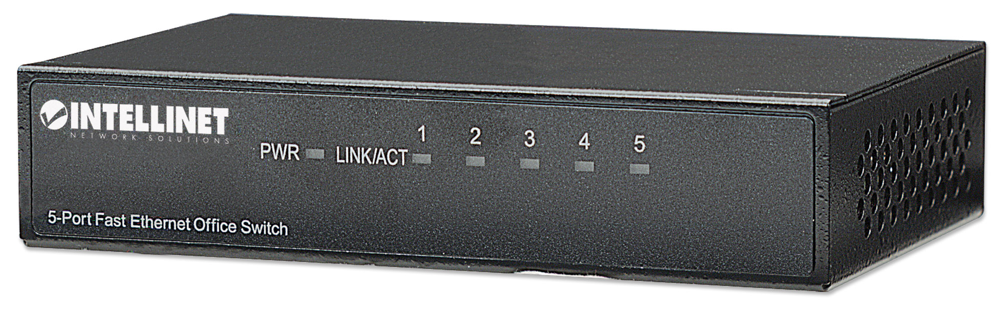 Switch Hub ethernet 10/100Mbps 5 porte desktop in metallo