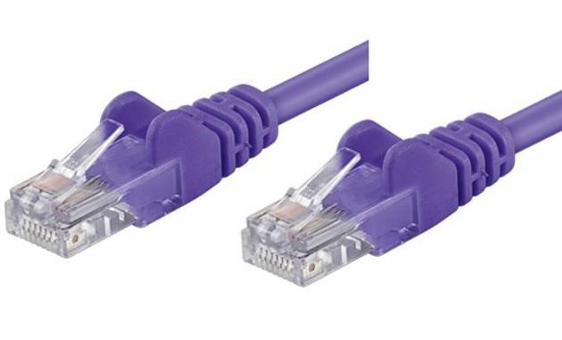 Cavo di rete Patch CCA Cat. 5e Viola UTP 20 mt