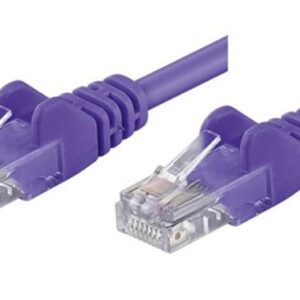 Cavo di rete Patch CCA Cat. 5e Viola UTP 2 mt